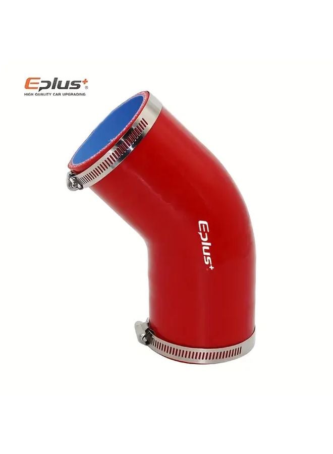 EPlus 45 درجة كوع سيليكون خرطوم أسود 1 18 بوصة مقاومة للحرارة العالية توربو شاحن أنبوب المبرد - Image 1